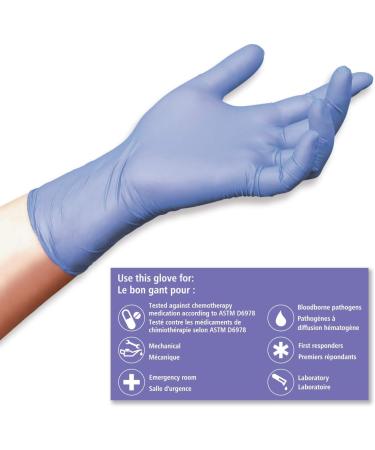 MedPro Defense Bluiris Powder-free Nitrile Medical Examination Gloves Medium 1 Count - Buy Online on GoSupps.com