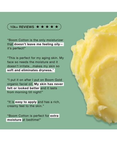 BOOM! by Cindy Joseph Boom Cotton- Shine Control Moisturizer- Organic Cruelty-Free Natural All-Day Facial Moisturizer for Mature and Sensitive Skin 2 oz - Buy Online on GoSupps.com