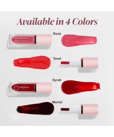 Mineral Fusion Syrah 2-in-1 Lip & Cheek Stain - Bright Red, Long-Lasting Matte Color - 0.10 fl oz - Buy Online on GoSupps.com