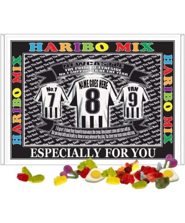 Newcastle Football Shirt Personalised Gift Boxed Sweets Variety - Buy Online on GoSupps.com