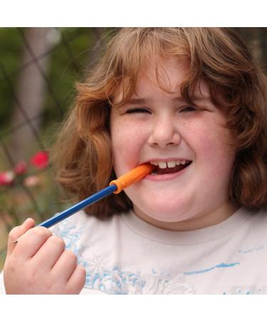 ARK Biting & Chewing Attachment for Pens - Sensory Chewing Tool for Autism Teething & Chewing Needs | Firm Royal Blue Robot Design - Buy Online on GoSupps.com