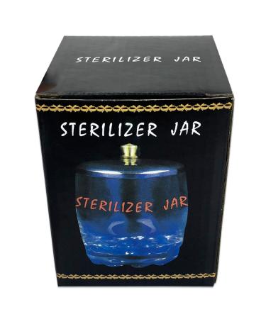 Small Disinfecting Sterilizer Jar with Metal Lid for Manicure Tools - 4.18x3.2 Inch (Pack of 1) - Buy Online on GoSupps.com