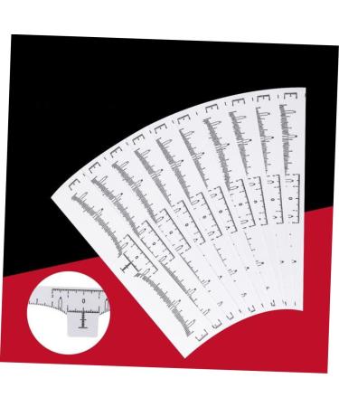 NOLITOY 100pcs Disposable Eyebrow Ruler Disposable Eyebrow Template Eyebrow Shaper Ruler Caliper Major - Buy Online on GoSupps.com