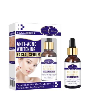 AICHUN BEAUTY Anti-Acne Facial Serum Aloe Vera Extract Salicylic Acid Repairs Damaged Skin 30ml