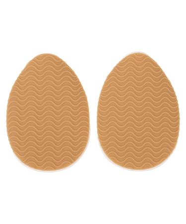 Non Slip Shoe Pads Shoes Grip Pad Prevent Slip Shoe Sole Protector Round Toe Self Adhesive Wearable Sole Protector for High Heels Boots Sandals (Khaki)