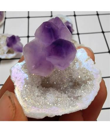 Natural Crystal Rough 30MM Natural Agate geode Quartz Crystal Aura Crystals Stone and CrystalsQuartz Amethyst Cluster Home Decor GiftCrystal dingchi - Buy Online on GoSupps.com