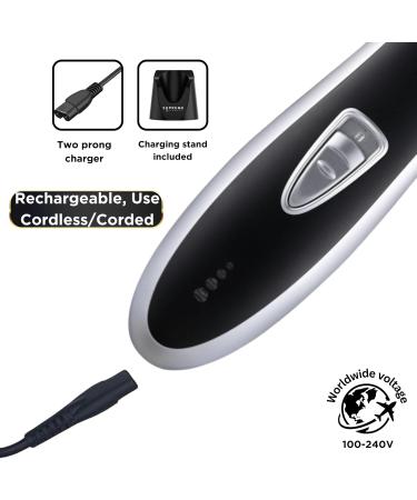 Hair Trimmer for Men by Supreme Trimmer - ST5210 Professional Barber Hair Clippers Liner Cordless Beard Trimmer - Silver T Shaper - Buy Online on GoSupps.com