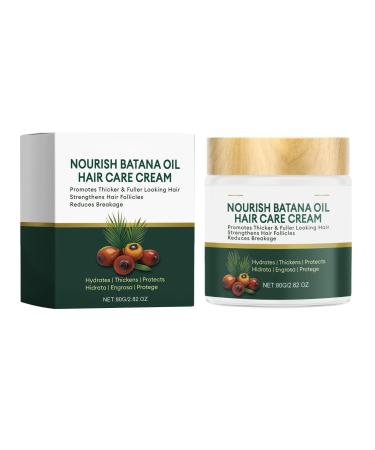 G n rique Batana Oil Hair Care Cream Promotes Thicker Fuller Hair Strengthens Hair Follicles Reduces Breakage Moisturizes and Protects 80g