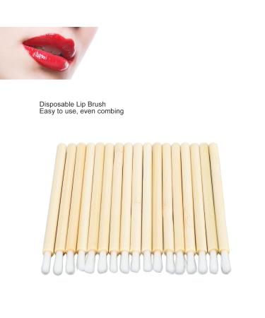 100PCS Disposable Bamboo Handle Lip Brushes - Portable Lipstick Applicators & Gloss Wands for Makeup - Buy Online on GoSupps.com
