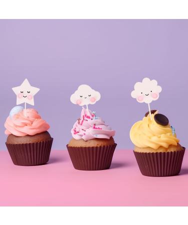 8PCS Rainbow Cake Decoration Set Soft Rainbow Pottery Cake Topper Cute Rainbow Cloud Cake Topper Star Cloud Shaped Cake Topper for Girls Toddlers Birthday Wedding Baby Shower - Buy Online on GoSupps.com