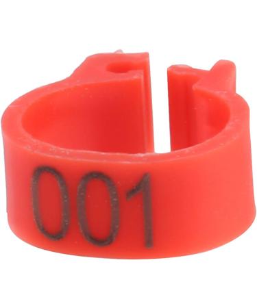 Yosoo Health Gear Pigeons Leg Bands Bird Leg Rings 100PCS 8MM 001-100 Numbered Plastic Letter Pigeons Bird Leg Bands Rings(red) - Buy Online on GoSupps.com