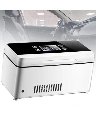 Insulin Cool Box Medicine Reefer Container USB Portable Car Cooling Case and 0-18 Insulin Refrigerator Extra Large Small Travel Box for Medicines ButtonModel-DualBattery