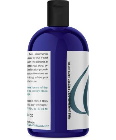 Hazelnut Oil 4 oz Pure Natural Cold Pressed Unrefined Extra Virgin Hazel Nut Oil - for Hair Skin Body Nail and Beard - Moisturizes Soothes Hydrates & Nourishes - Buy Online on GoSupps.com