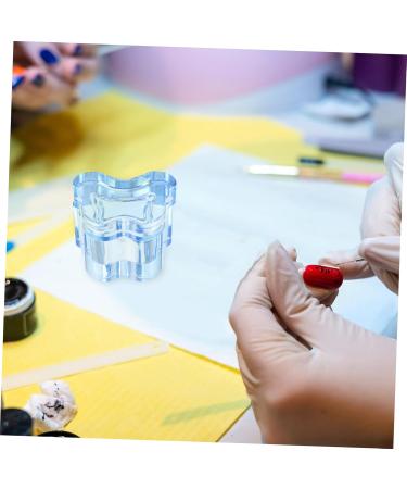 minkissy Glass Acrylic Nail Supplies Nail Dish for Acrylic Nails Nail Art Dish Cup Multi-function Manicure Cup Nail Dish Bowl with Lids Acrylic Nail Tools Nail Art Cup Major Accessories 7x5.6cm Blue - Buy Online on GoSupps.com