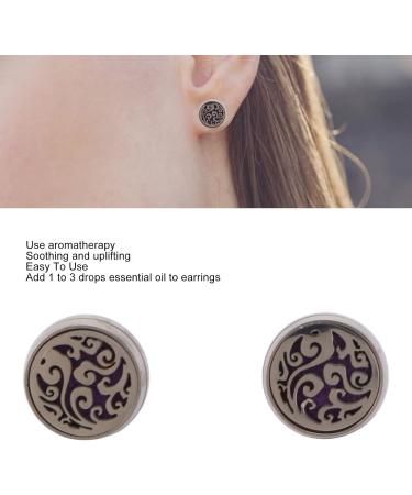 Essential Oil Diffuser Stud Earrings | Mini Aromatherapy Jewelry for Women | Unique Gift Ideas (EH290-5 - Buy Online on GoSupps.com
