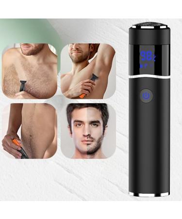 Buy Portable Electric Men's Grooming Shaver - Rechargeable Removable Razor for Wet & Dry Use - Buy Online on GoSupps.com