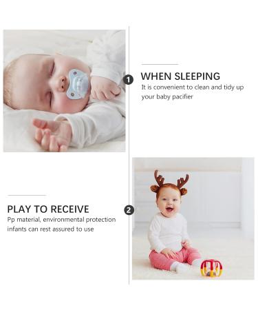 Buy BPA-Free Pacifier Box Set - 5 Pieces with Clip Holder for Infants Toddlers & Newborns - International Shipping Available - Buy Online on GoSupps.com