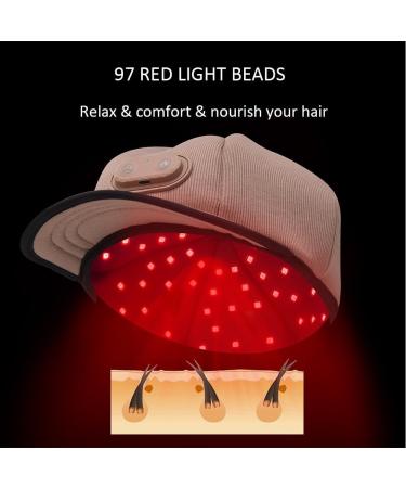 Red Light Hair Growth Hat Complete Scalp Treatment to Reverse Thinning for Men and Women Brown One Size - Buy Online on GoSupps.com