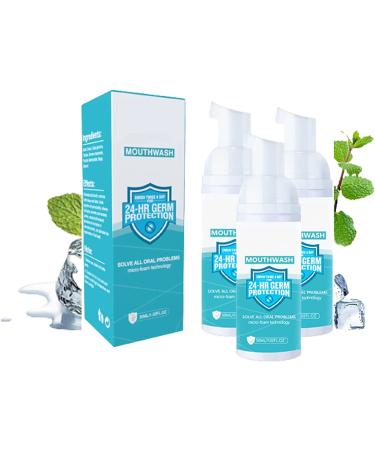 Teethaid mouthwash Teeth Whitening Foam Toothpaste Stain Removal Eliminating Bad Breath Oral Care (3pcs)