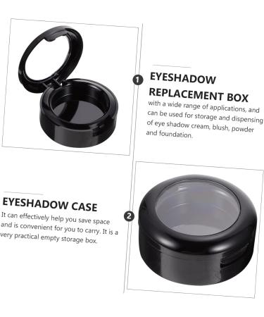 NOLITOY 40 Pcs Empty Eye Shadow Box Makeup Eyeshadow Empty Eyeshadow Pallet Gram Jar Make up Abs Travel Vial 4.1x3.8cmx5pcs Blackx5pcs - Buy Online on GoSupps.com