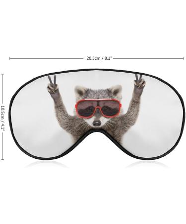 Shop Light-Blocking Funny Raccoon Eye Mask - Comfortable & Adjustable Sleep Mask for Men & Women - Buy Online on GoSupps.com