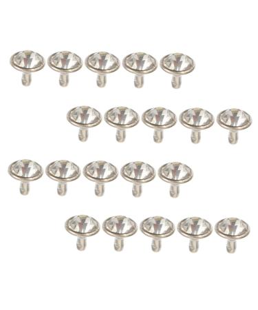 COHEALI 400 Sets Diamond Stud Rivets Tripod Accessories Rhinestone Nailhead Studs Rivets for Fabric Manual