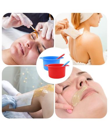 BEKECIDI Silicone Wax Heat Inserts Set - Reusable Wax Replacement for Warmers | Includes Wax Spatula - Red & Blue - Buy Online on GoSupps.com