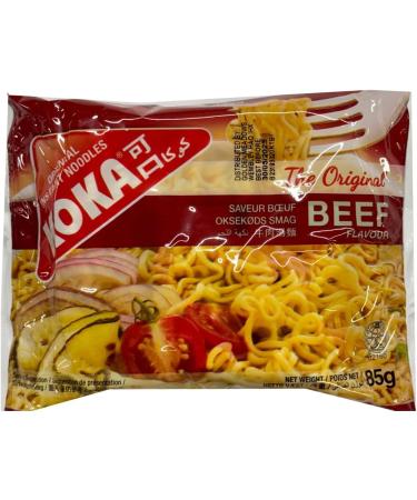 Koka Noodles The Original Beef Flavour Instant Noodles Ready To Eat Oriental Instant Noodles With Seasoning Mix Delicious Taste 85G Pack Of 8 Beef Pack Of 8 - Buy Online on GoSupps.com