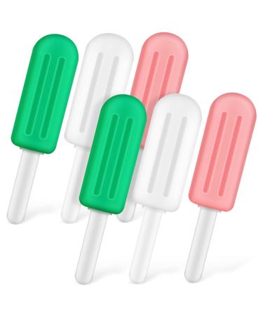 Healeved 6 Pcs Popsicle Silicone Chew Pacifier Aligner Chewies Sticks Jaw Training Chewies Sticks Child