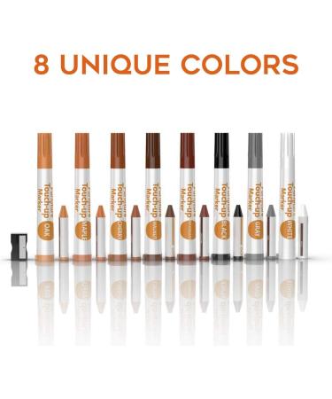 NADAMOO Furniture Markers Touch Up Repair Kit - Set of 17 for Wood Floors, Tables, and Hardwood - Scratch Pen for Stains and Scratches - Buy Online on GoSupps.com