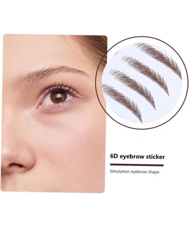 Beavorty 8 Pcs Eyebrow Stickers 6d Hair- Eyebrows Stickers Black Makeup Eyebrow Stencils Tool 3 Proof - Buy Online on GoSupps.com
