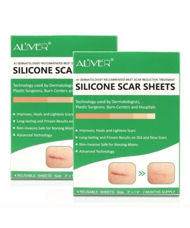 8pcs Repair Scar Silicone Scar Sticker Lighten Scar Sticker Caesarean Section Scar Sticker