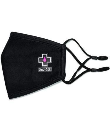 Muc-Off 20268 Black Reusable Face Mask Small - Adjustable with Filter - Washable Up To 20 Times - Pack of 1 - Buy Online on GoSupps.com