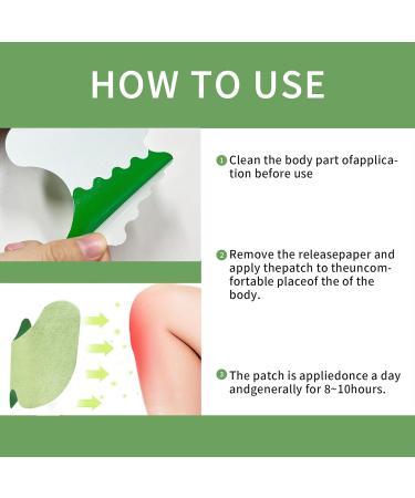 Leytearoo Knee Paches 48PCS Herbal Knee Patch Pain Relief Patches One Pair Knee Sleeves Long Lasting Relief of Joint - Buy Online on GoSupps.com