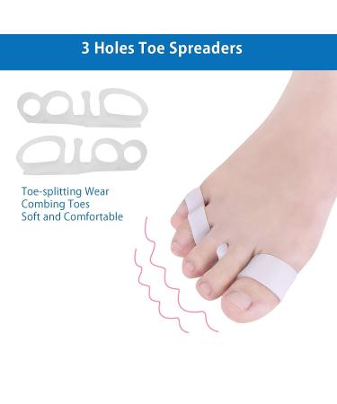 6 Pairs Toe Separators & Bunion Correctors for Women and Men - Elastic Toe Plates - Buy Online on GoSupps.com