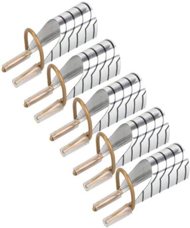 BestOfferBuy Reusable Nail Foam UV Gel Acrylic French Nail Art Silver - Buy Online on GoSupps.com