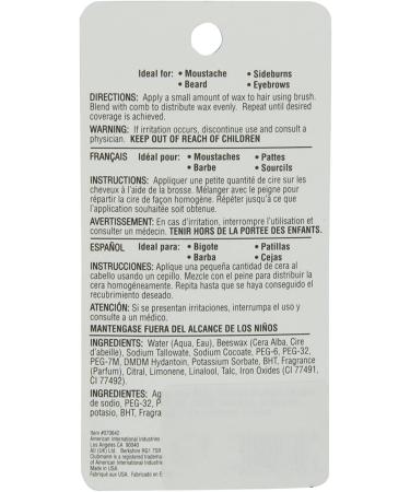 Clubman Moustache Wax Chestnut 0.50 oz - Pack of 6 - Buy Online on GoSupps.com