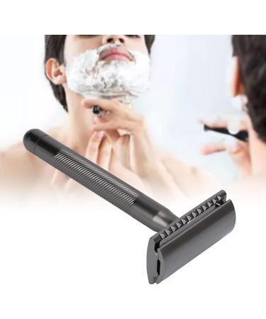 Double Edge Safety Razor - Stylish Brass Handle Perfect Birthday Gift for Facial Care Travel-Friendly & Washable - Buy Online on GoSupps.com