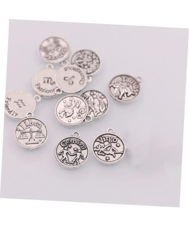 TEHAUX 1 set Diy of Jewelry Decor Pendant Accessories Making Retro Bronze Constellation Pendants Earrings - Buy Online on GoSupps.com