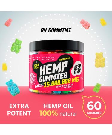 Hmp Oil Infused Gummy Vitamins for Deep & Healthy Bedtime | Natural Fruity Bears - Buy Online on GoSupps.com