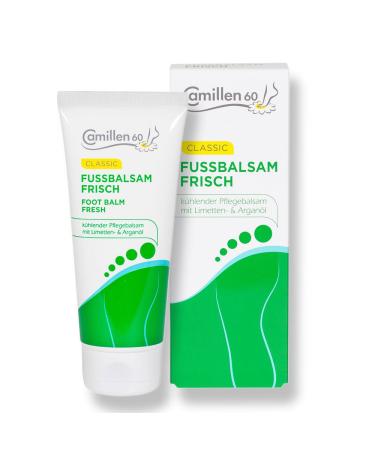 Foot Balm Fresh Camillen 60 foot cream for tired and brittle feet Balm with lime and argan oil 100ml 100 ml 100 ml (1 pack)