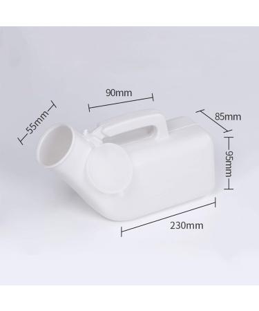 Men Urinal Male Urinal Thick Plastic Collection Device Spill Proof Device Portable Snap-On Lid Convenient and Practical Urinal - Buy Online on GoSupps.com