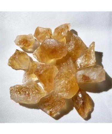 Crystal Hole Natural Crystals and Stones 4pc Brazil Natural Raw Citrine Quartz Stones for Rough for Decoration Crystal Hole