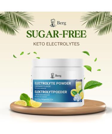 Dr Berg Nutritionals Berg Electrolyte Powder & Pink Himalayan Salt Magnesium & Calcium Keto Friendly Lemonade Flavor 50 Servings - Buy Online on GoSupps.com