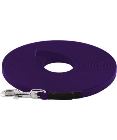 LENNIE BioThane Tracking Leash - 1m 13mm - Durable Purple/Violet for Dogs 15-25kg - International Shipping Available - Buy Online on GoSupps.com