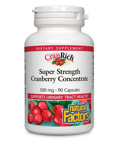 Natural Factors CranRich Super Strength Cranberry Concentrate 500 mg 90 Capsules