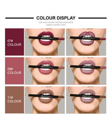 Rejawence Lipstick Set - 12 Waterproof Lip Liners & Long-Lasting Matte Contour Sticks for Perfect Lips - Buy Online on GoSupps.com