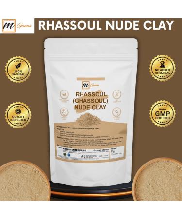 mGanna 100% Natural Moroccan Rhassoul Clay Powder/Nude/Ghassoul Lava Clay Powder for Hair Masks Creams Face Masks Scrubs and Soap Making 0.22 LBS / 100 GMS - Buy Online on GoSupps.com