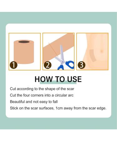 2pcs Skin Color Scar Cover Sheets | Self-Adhesive & Waterproof | Breathable Scar Removal for C-Section Surgery & Burns - Buy Online on GoSupps.com